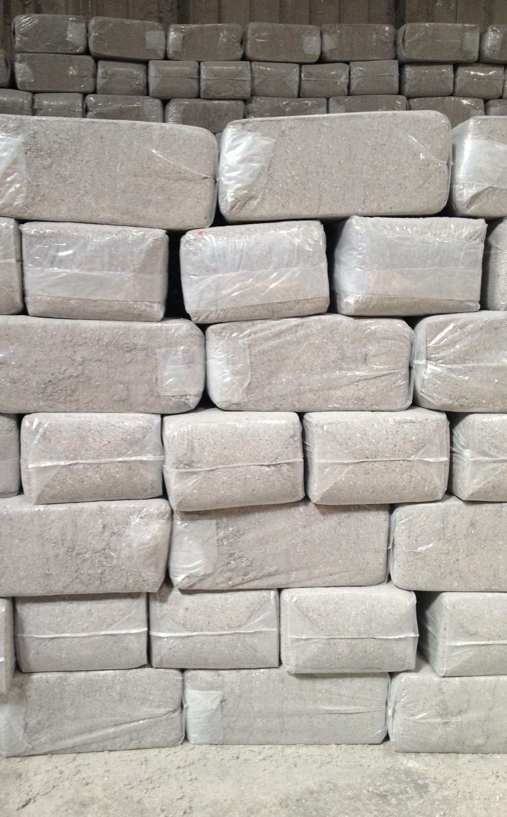 Cellulose insulation bales at the IFI Subic Bay factory